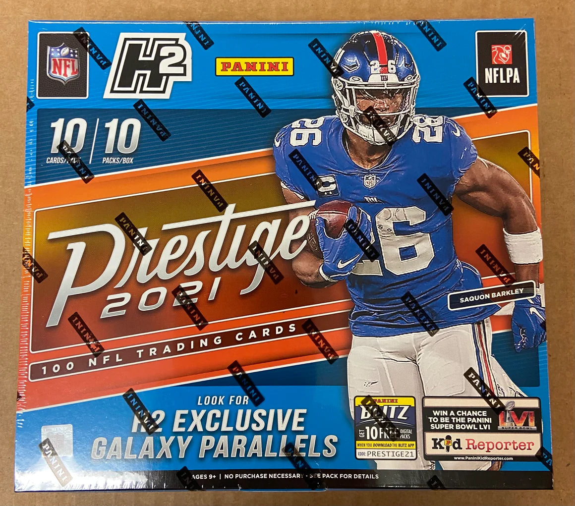 2021 Panini Prestige Football H2 Hobby Hybrid Box (Galaxy Parallels)