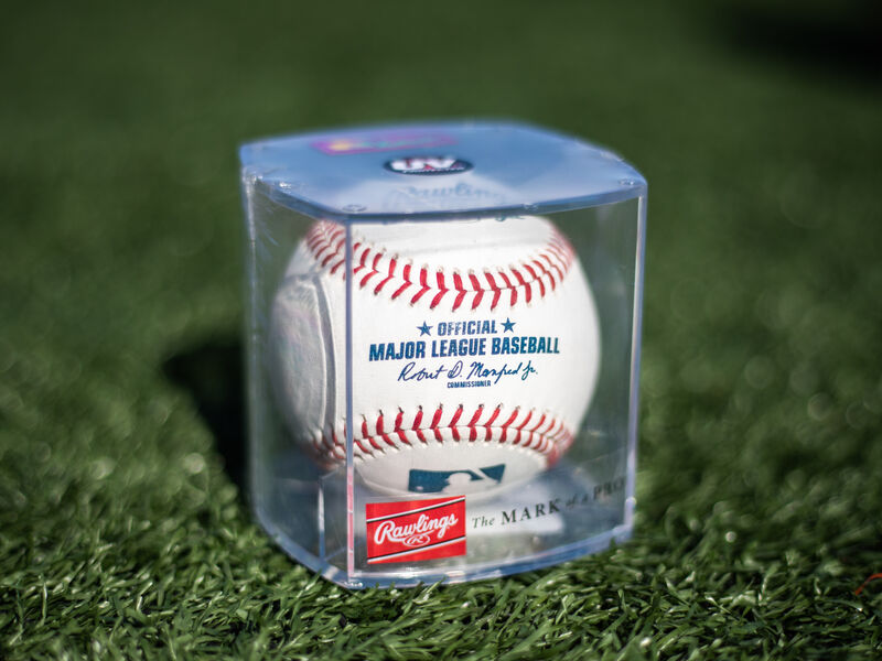 MLB Official Baseball with Display Case